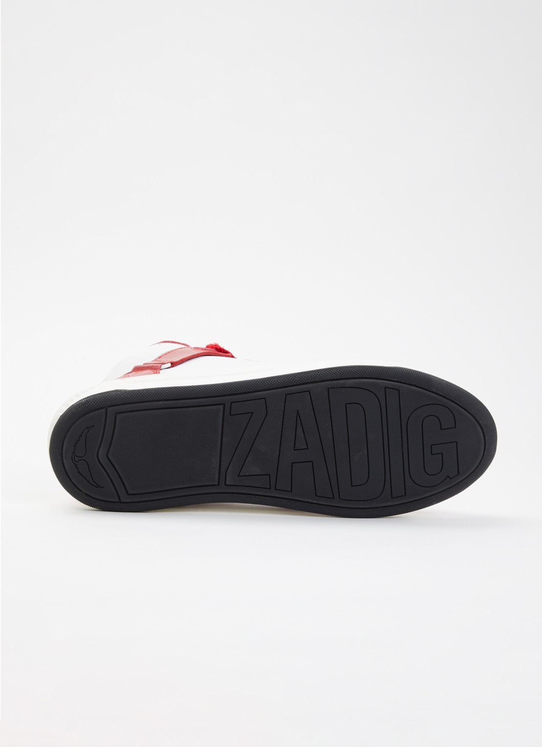 Zadig&Voltaire High Wings sneaker van leer - detail 4 rood