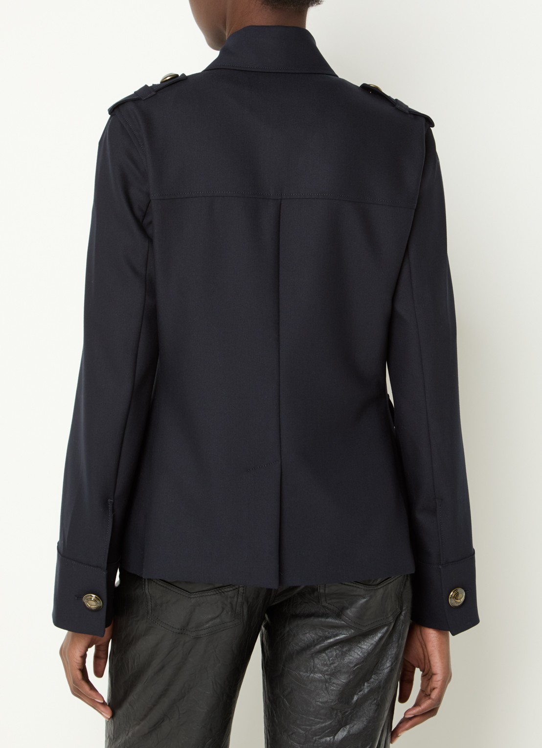 Zadig&Voltaire Jack met klepzakken - achterkant zalmroze