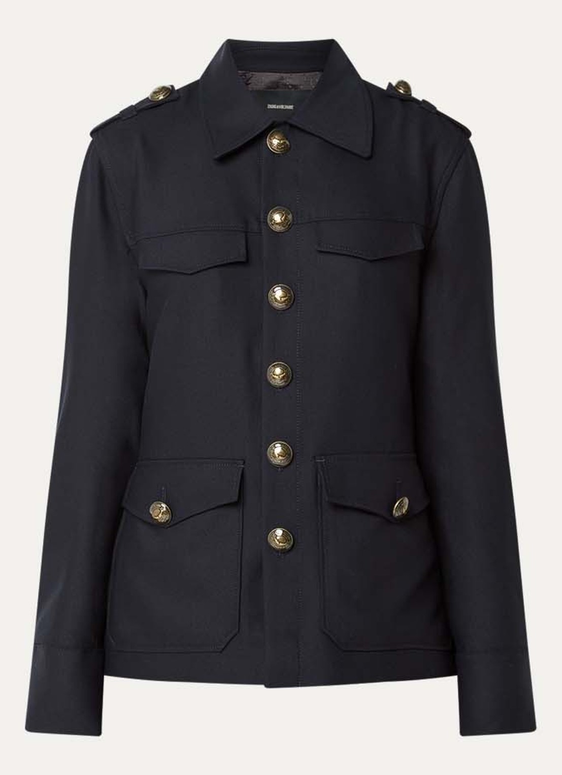 Zadig&Voltaire Jack met klepzakken - voorkant 2 zalmroze