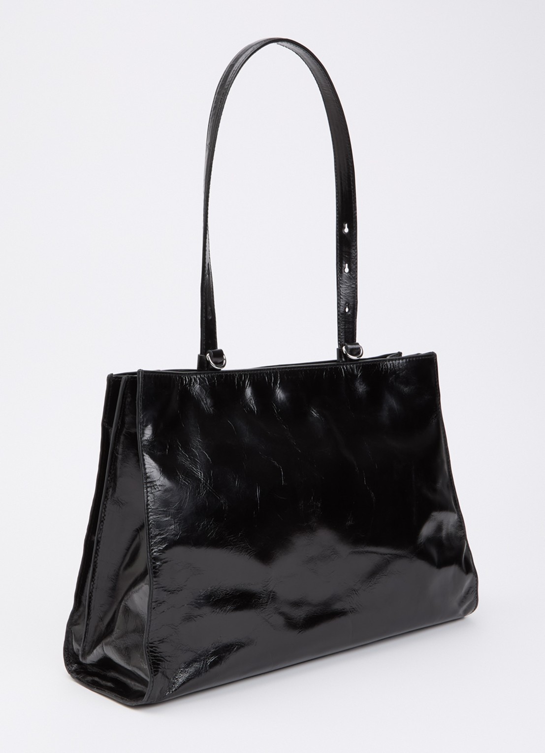 Zadig&Voltaire Jack Vintage schoudertas van leer - achterkant 4 zwart