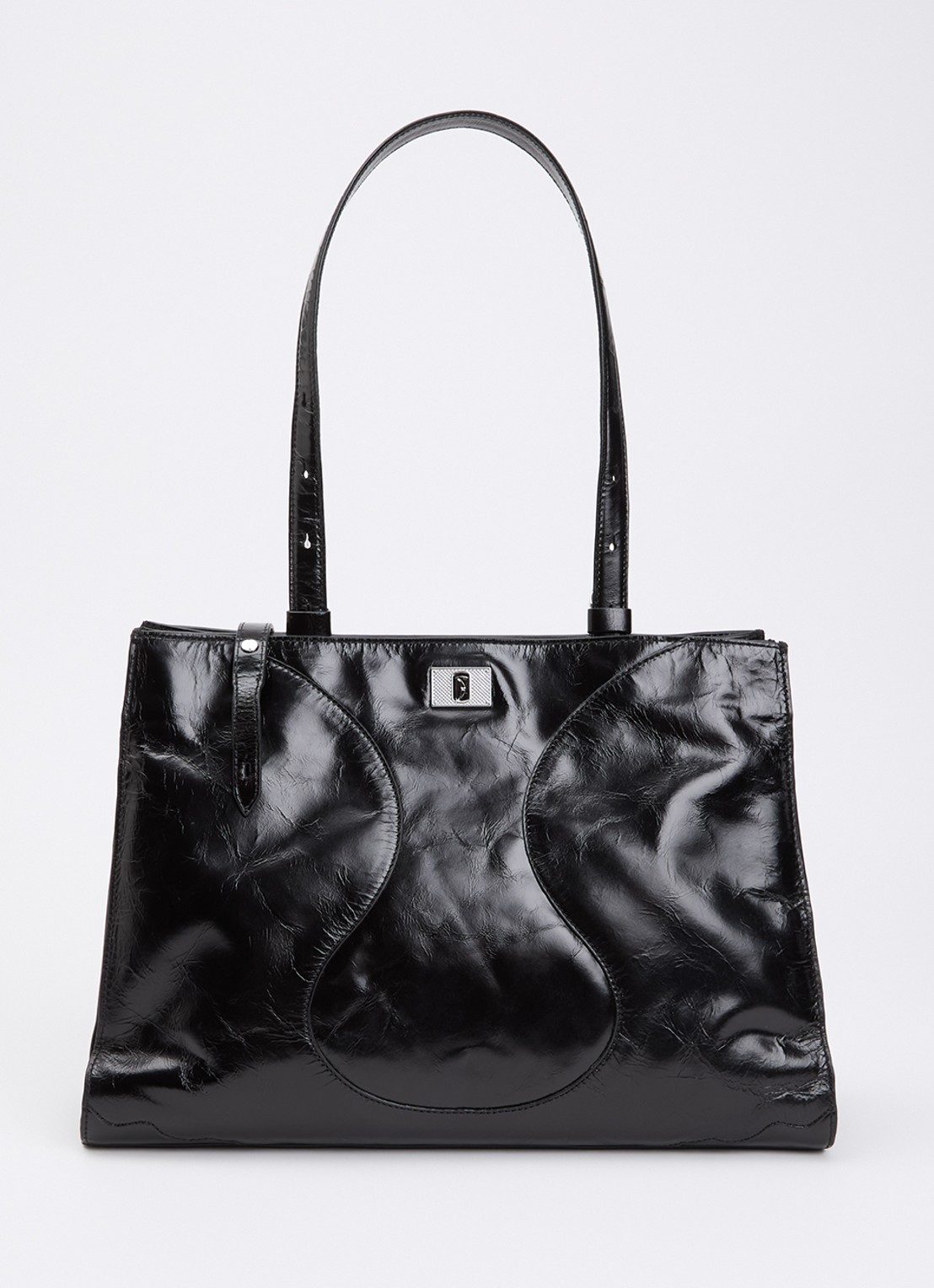 Zadig&Voltaire Jack Vintage schoudertas van leer - voorkant 5 zwart