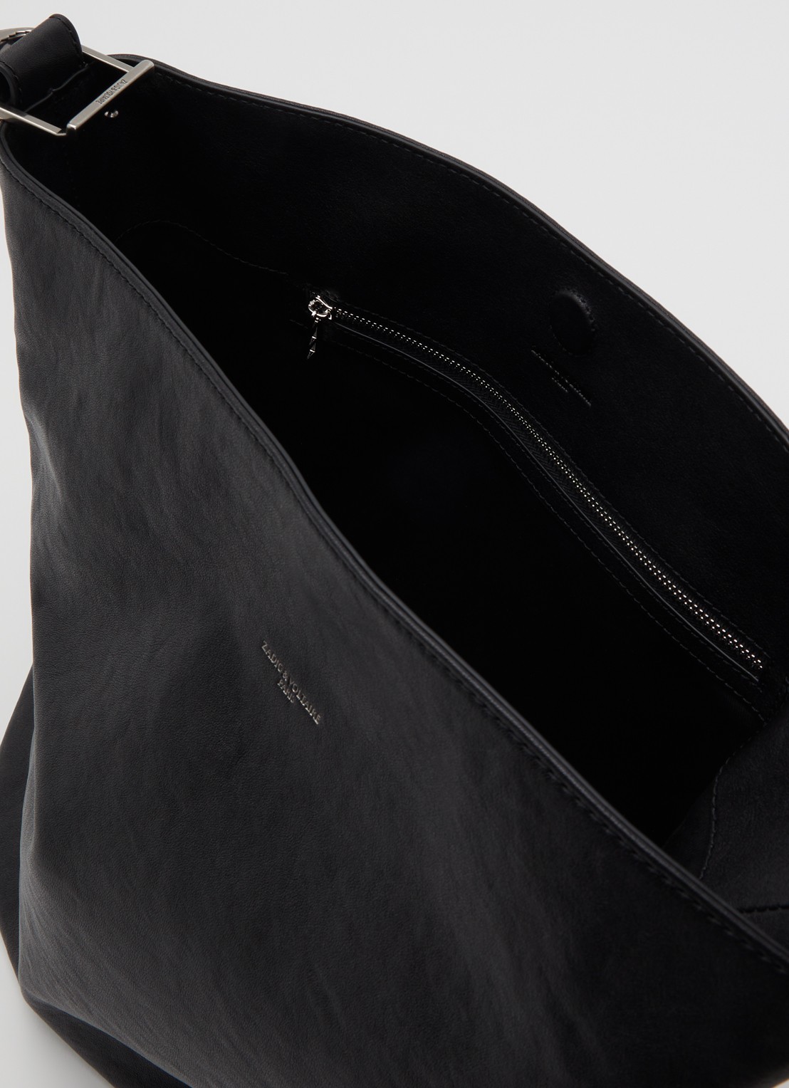 Zadig&Voltaire Jane crossbodytas van leer - detail 2 zwart