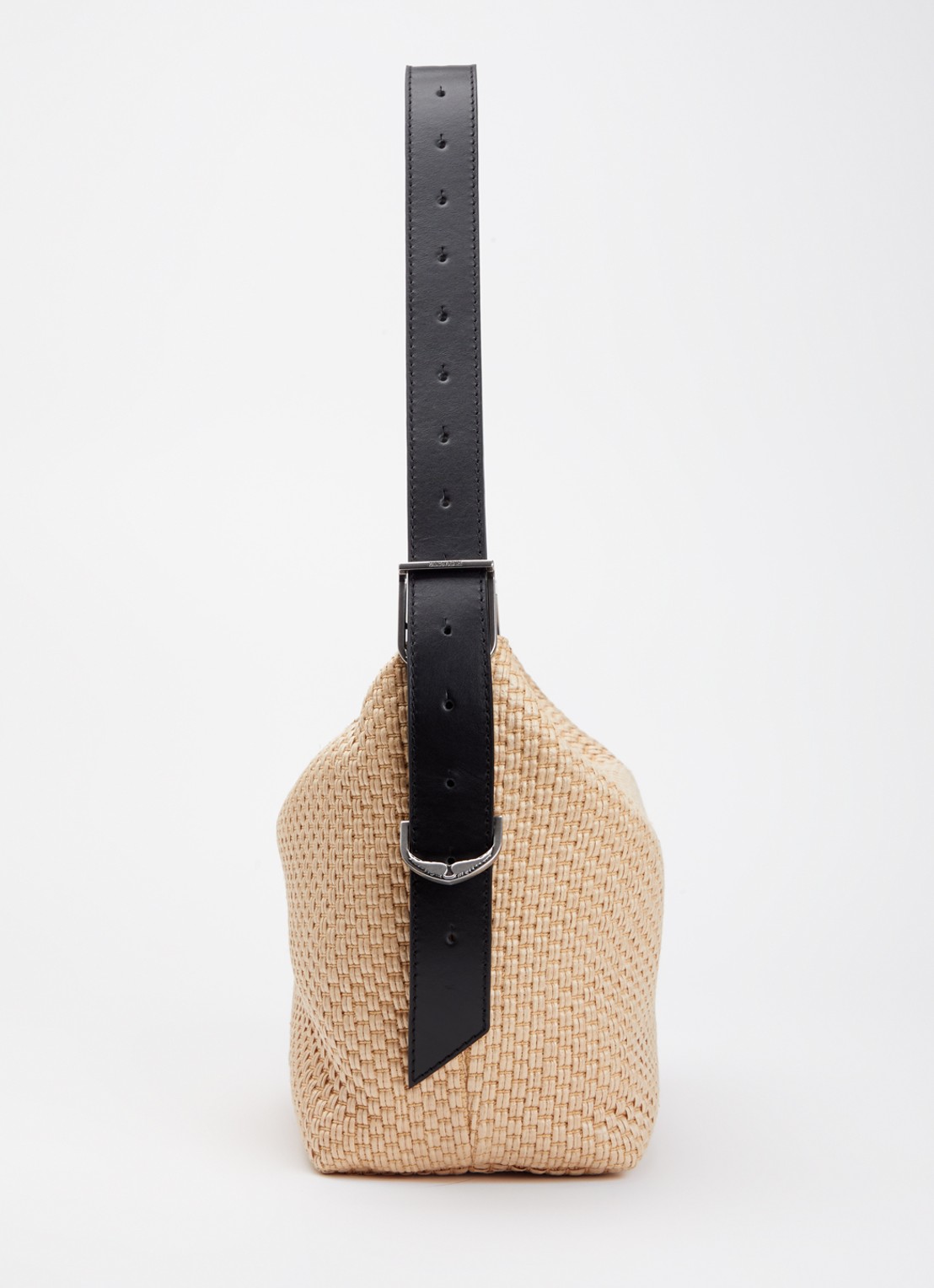 Zadig&Voltaire Jane Panier schoudertas van leer met verstelbare schouderriem - detail 3 beige