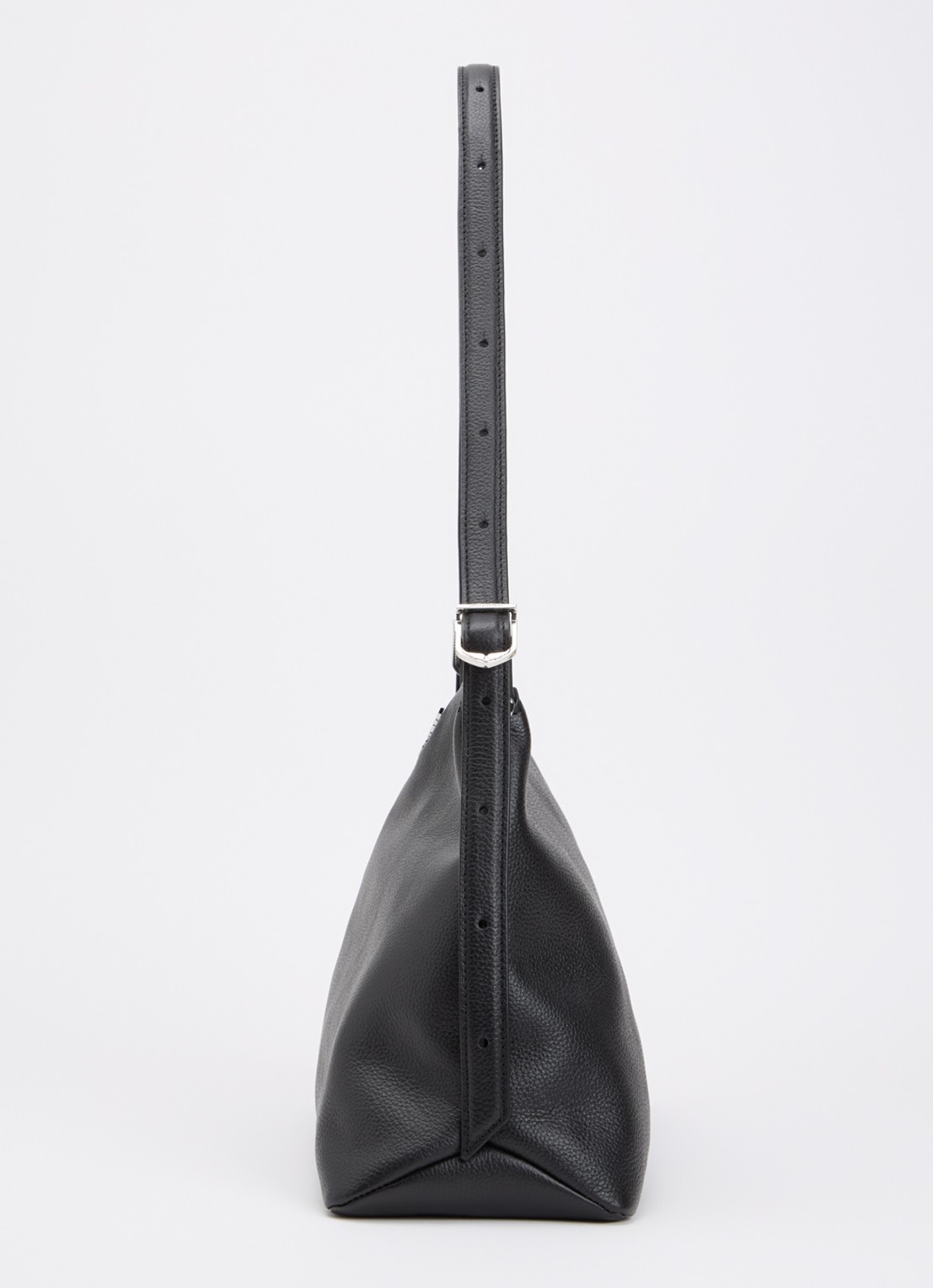 Zadig&Voltaire Jim schoudertas van leer met verstelbare schouderriem - detail 3 zwart