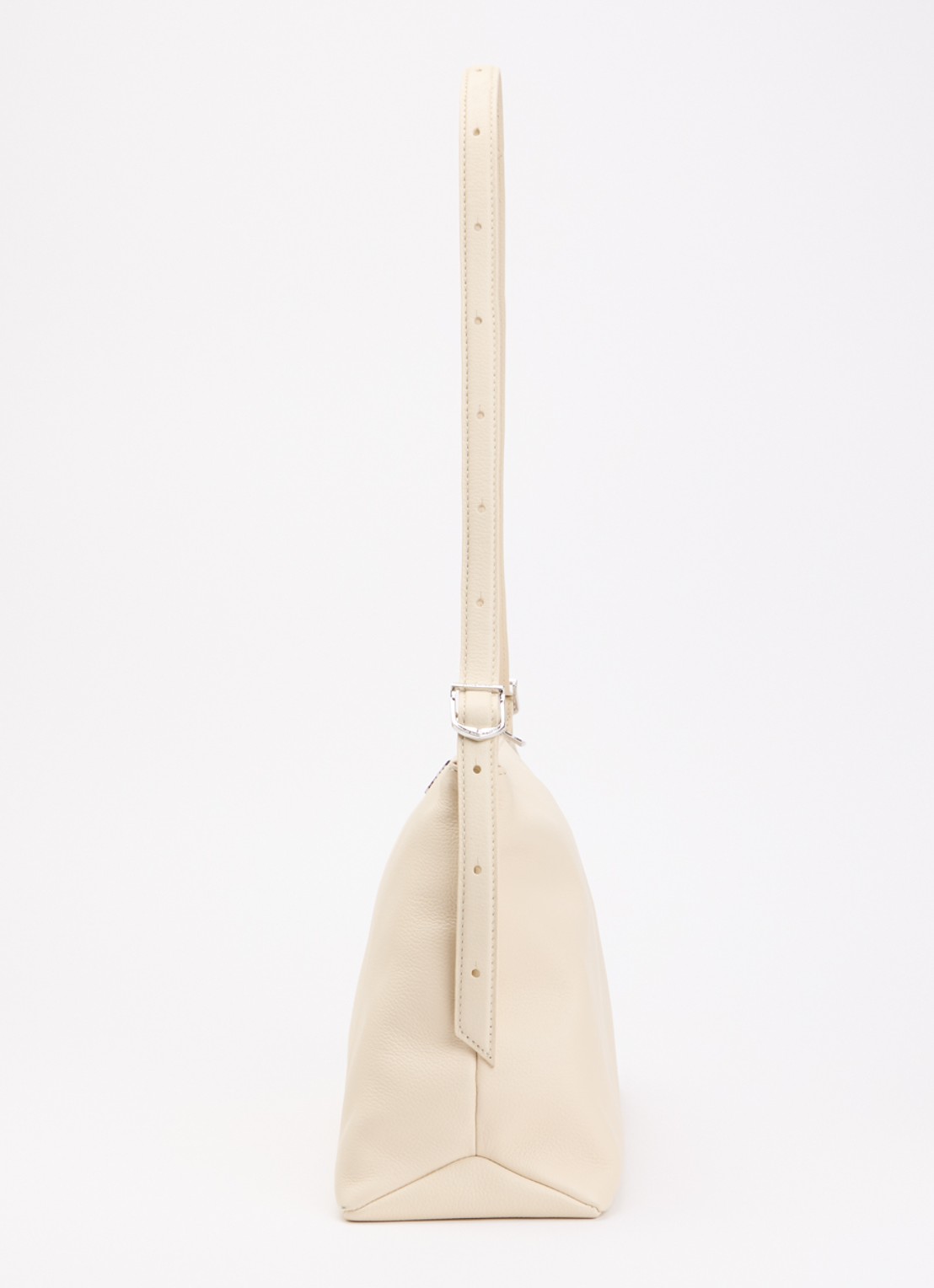 Zadig&Voltaire Jim schoudertas van leer met verstelbare schouderriem - detail 4 beige