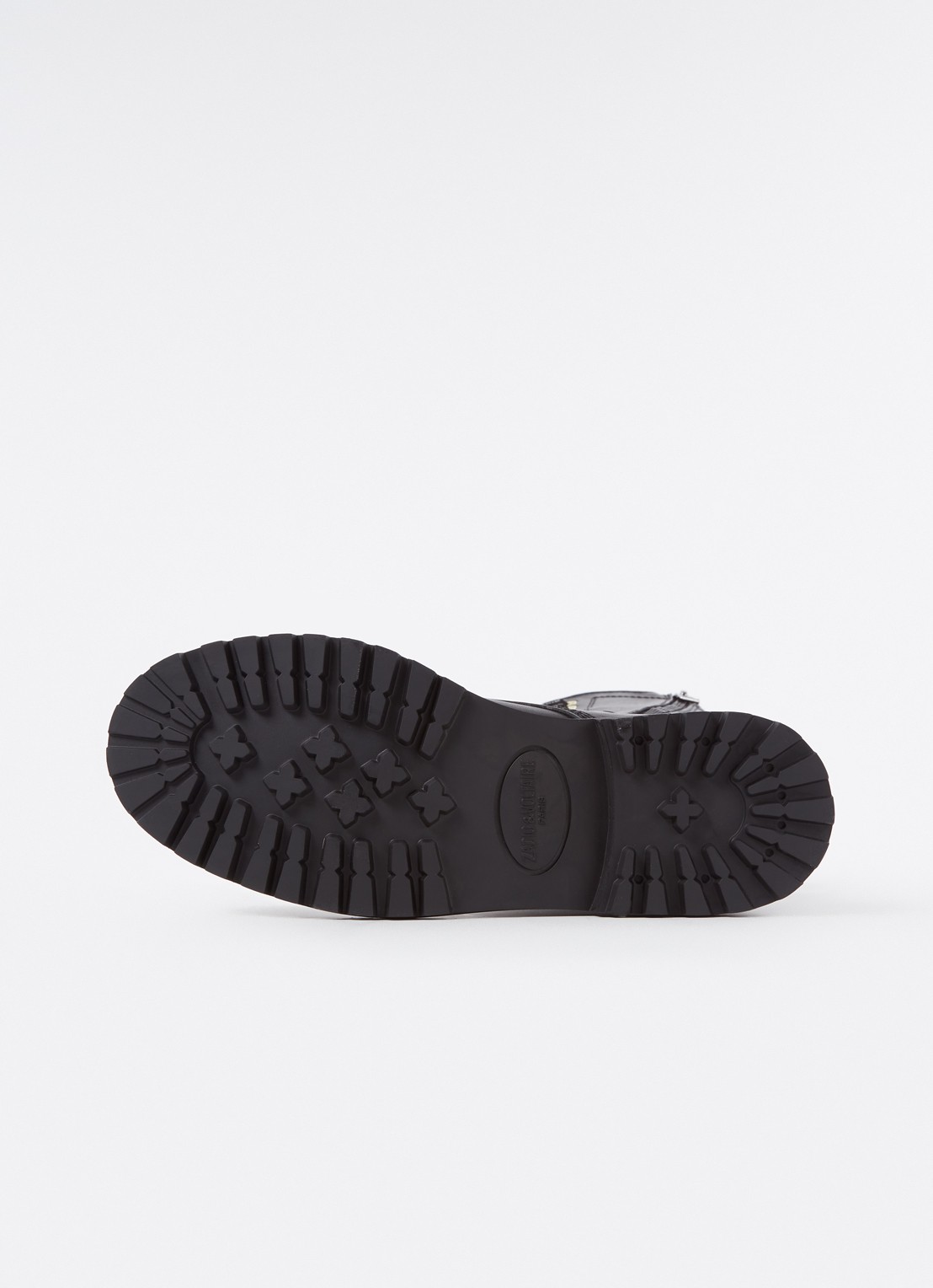 Zadig&Voltaire Joe veterboot van leer - detail 4 zwart