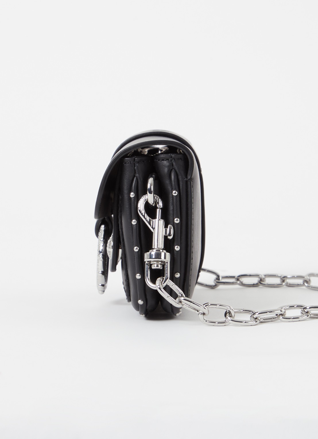 Zadig&Voltaire Kate Wallet clutch van kalfsleer met afneembare schouderriem - detail 2 zwart