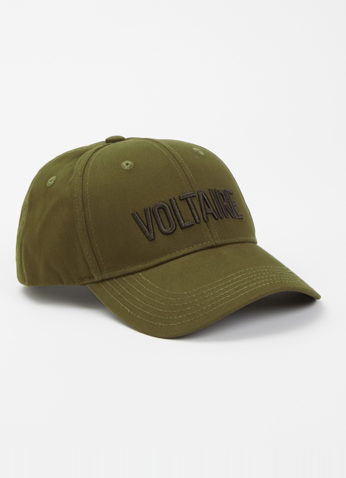 Zadig&Voltaire Klelia pet met logoborduring - voorkant 2 groen