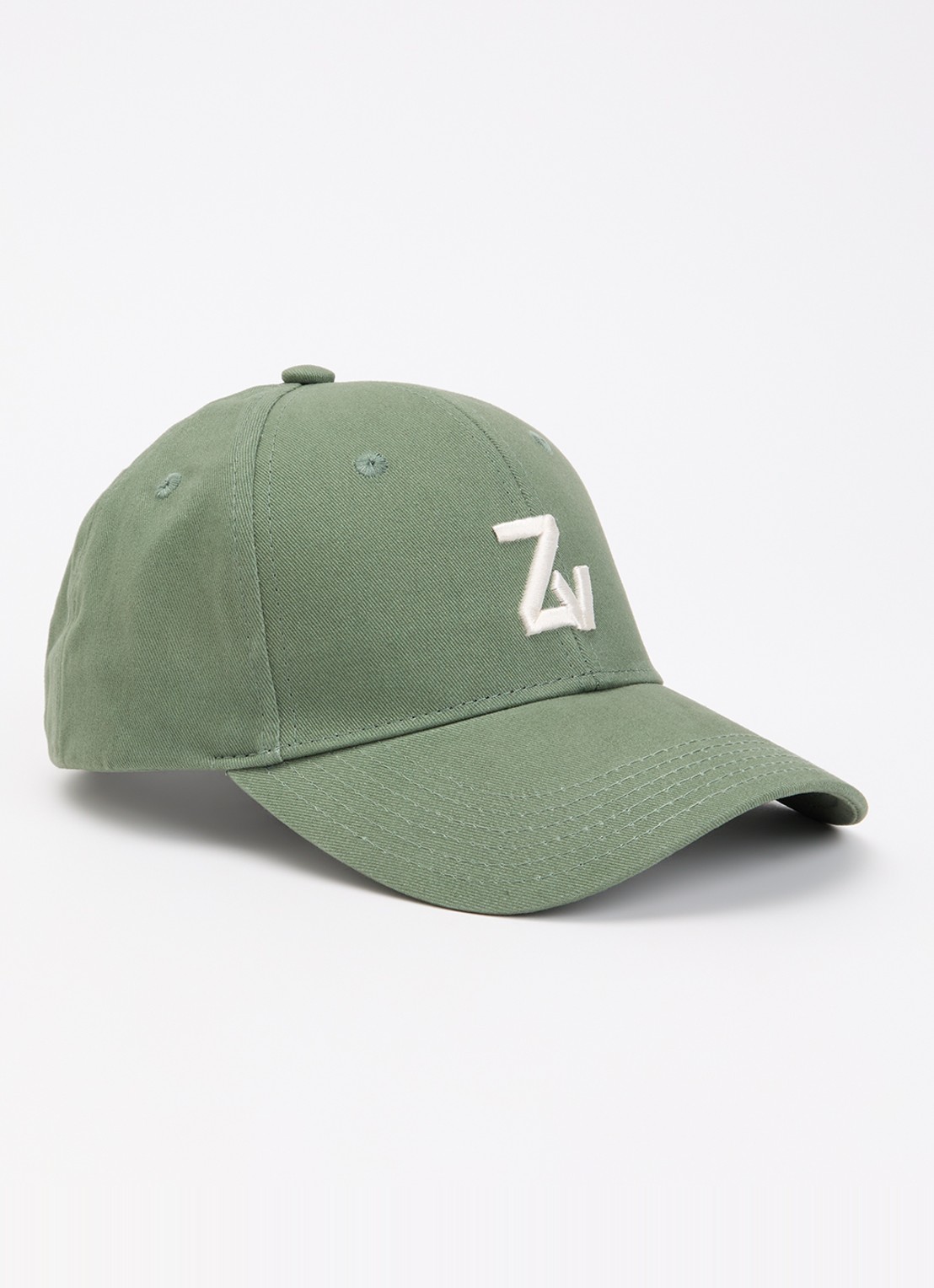 Zadig&Voltaire Klelia pet met logoborduring  - voorkant 2 groen