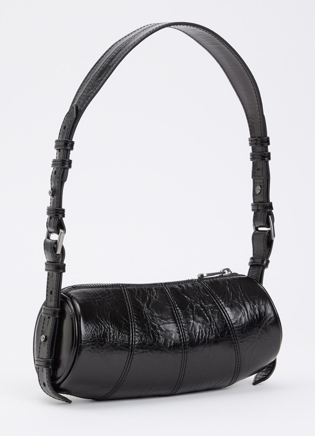Zadig&Voltaire Le Roudoudou schoudertas van leer - achterkant 3 zwart