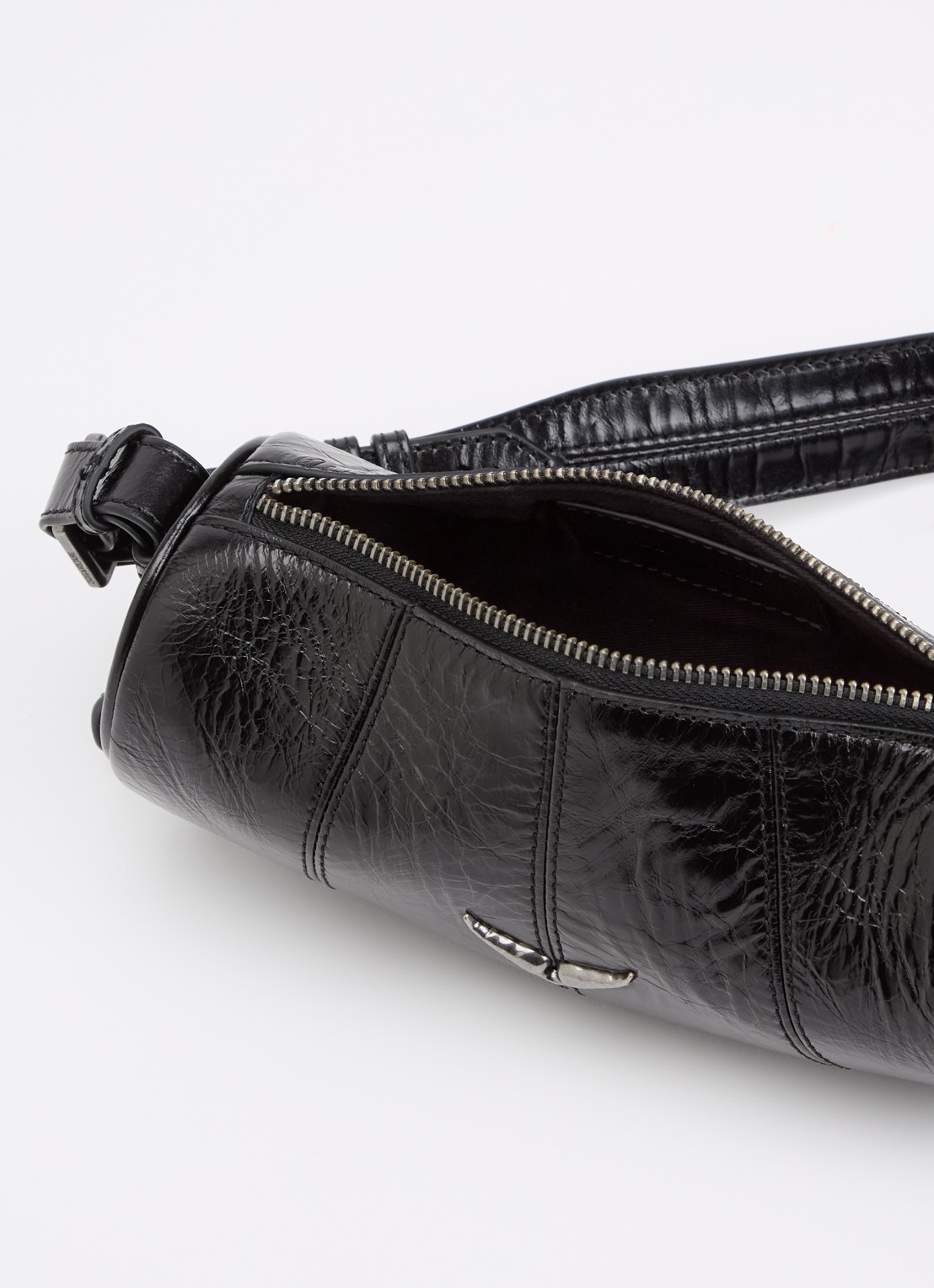 Zadig&Voltaire Le Roudoudou schoudertas van leer - detail 4 zwart