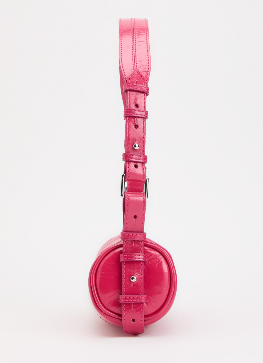 Zadig&Voltaire Le Roudoudou schoudertas van leer - detail 4 fuchsia