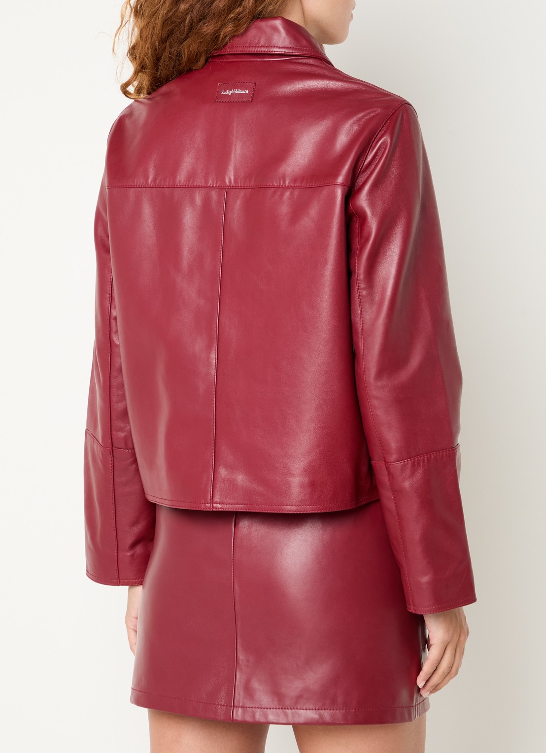 Zadig&Voltaire Lessa jack van imitatieleer - achterkant 2 rood