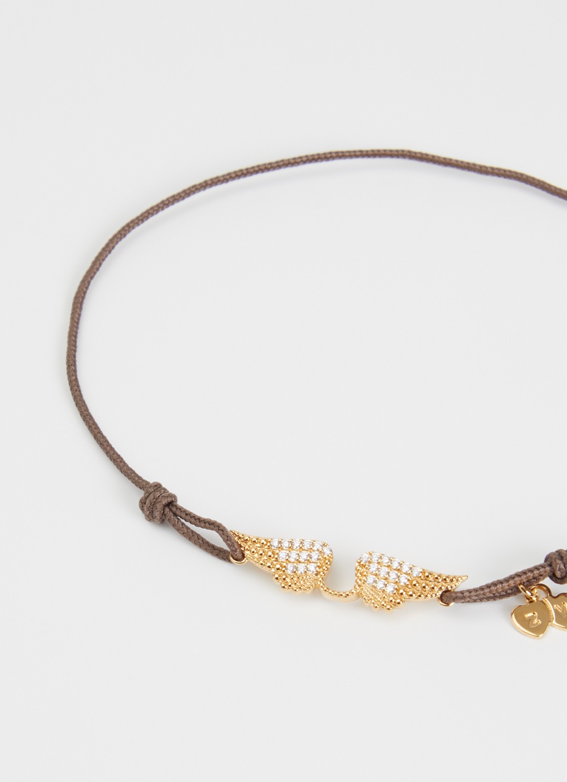 Zadig&Voltaire Link Rock armband met kristal - detail bruin