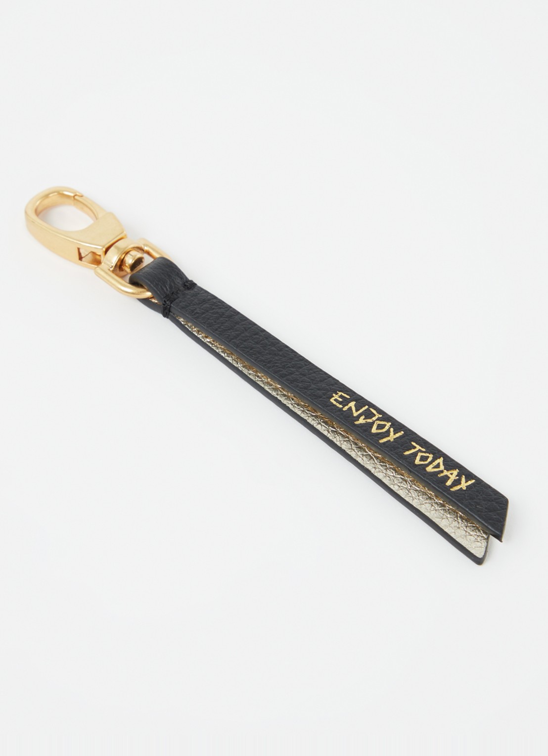 Zadig&Voltaire Love Link sleutelhanger van kalfsleer - detail 2 goud