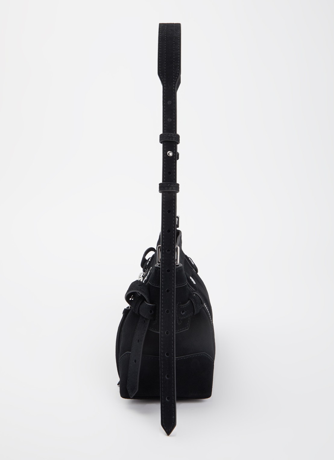 Zadig&Voltaire Madison mini schoudertas van suède - detail 2 zwart