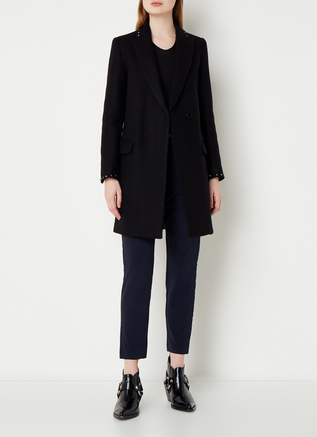 Zadig&Voltaire MARCO STUDS PER - voorkant 4 zwart