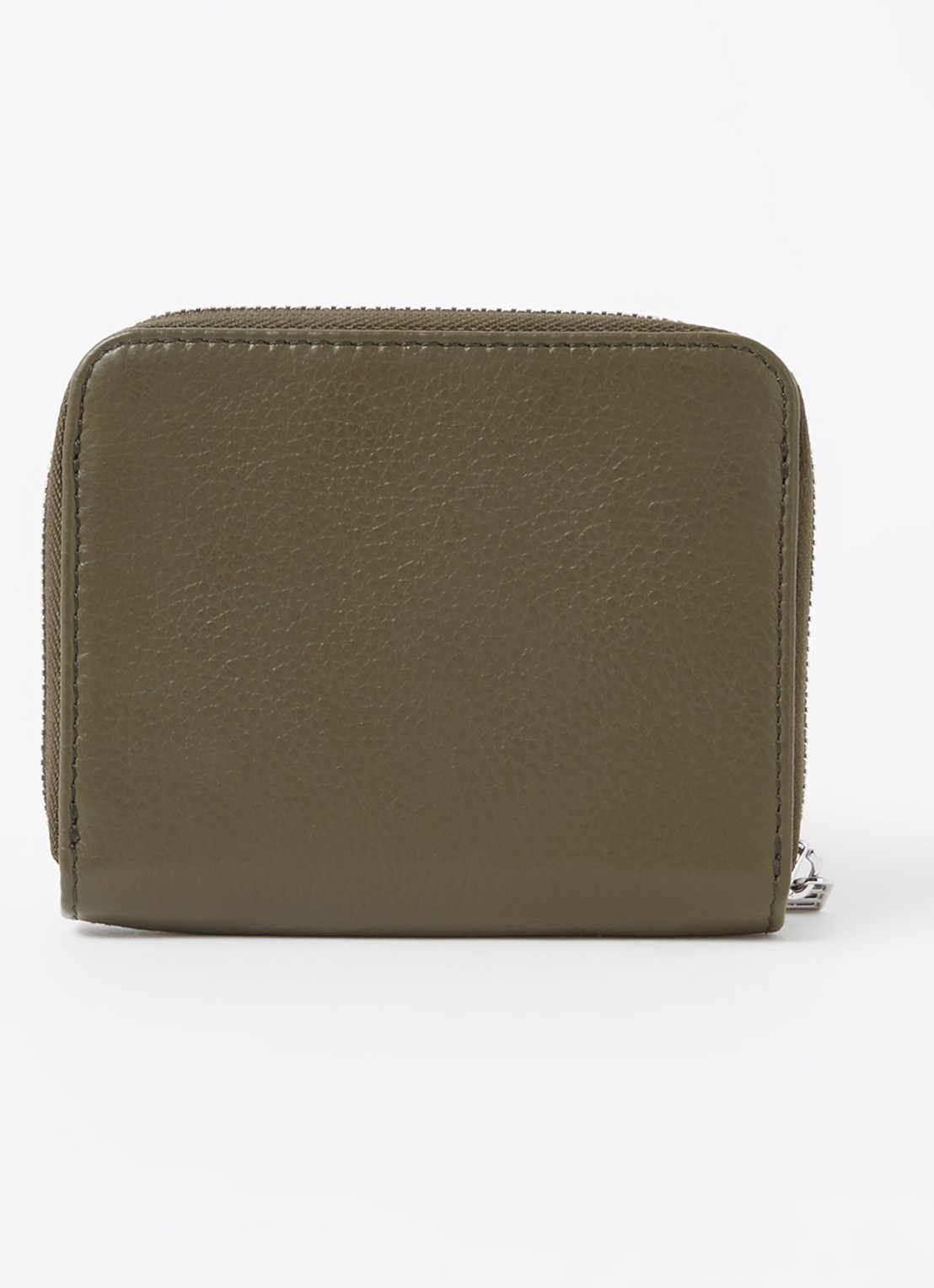Zadig&Voltaire Mini Portemonnee van leer - achterkant 3 mosgroen