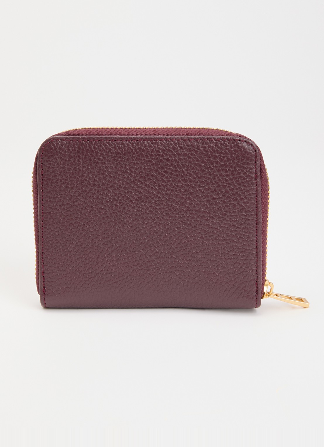Zadig&Voltaire Mini Portemonnee van leer - achterkant paars