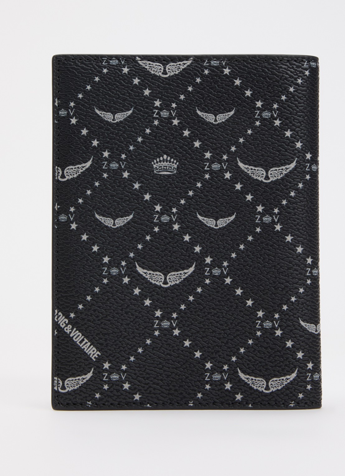 Zadig&Voltaire Paspoortetui met logo - achterkant 3 zwart