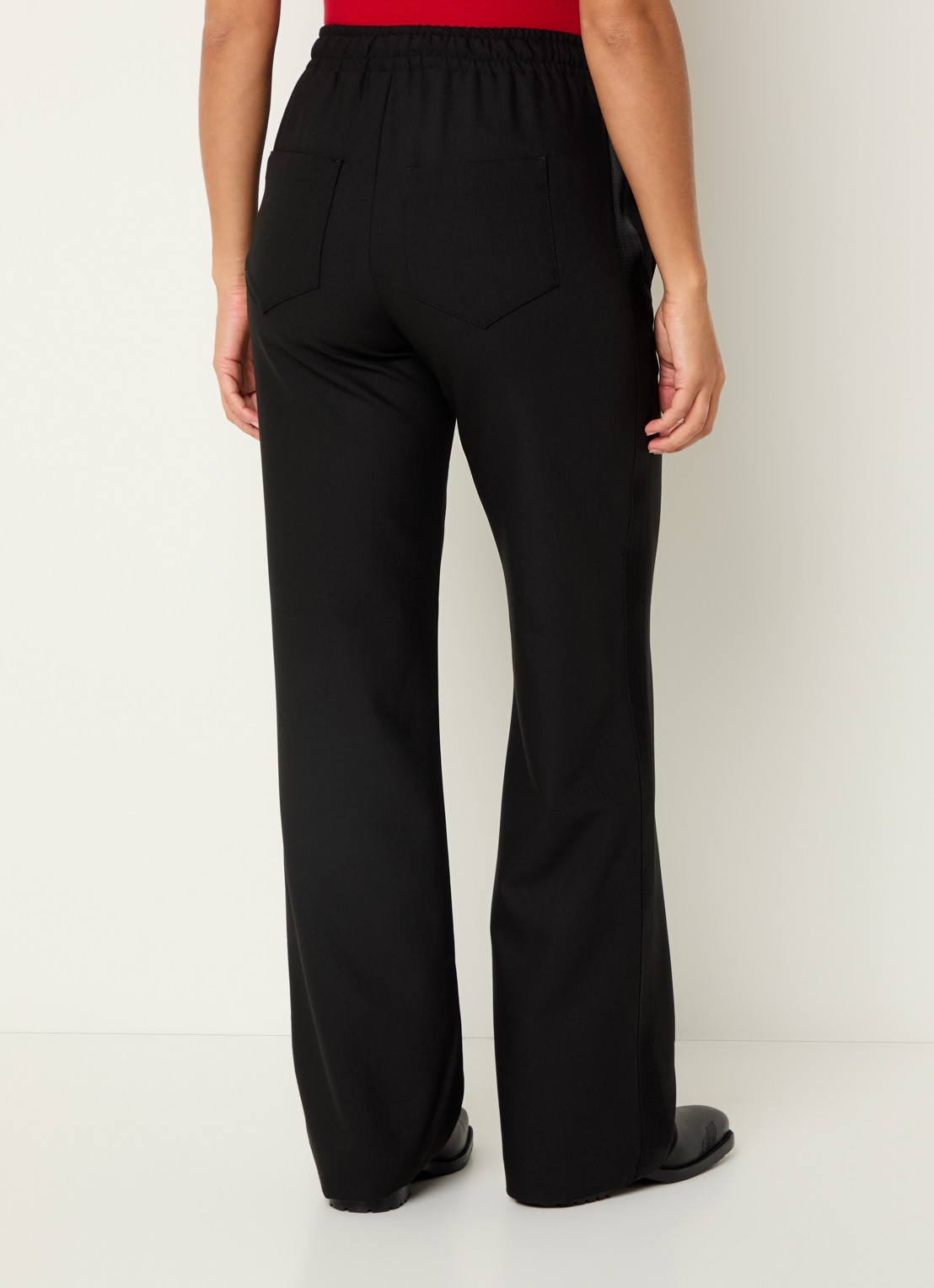 Zadig&Voltaire Poma high waist loose fit joggingbroek met steekzakken - achterkant 2 zwart