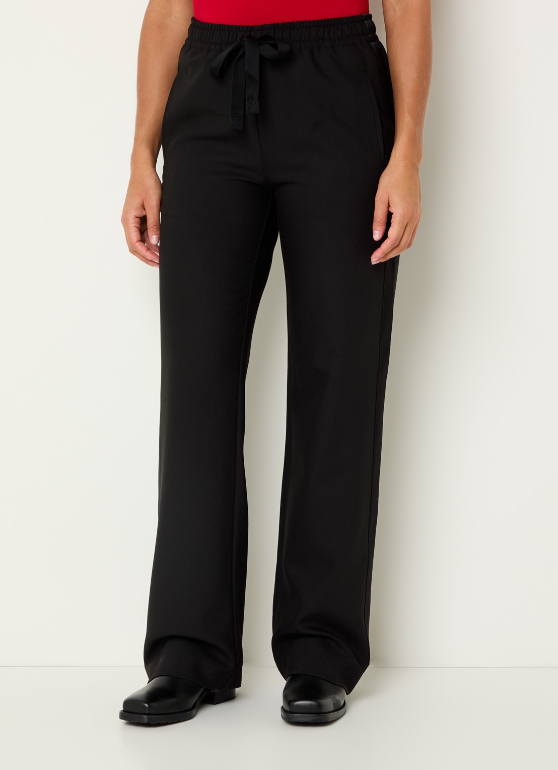 Zadig&Voltaire Poma high waist loose fit joggingbroek met steekzakken - detail zwart