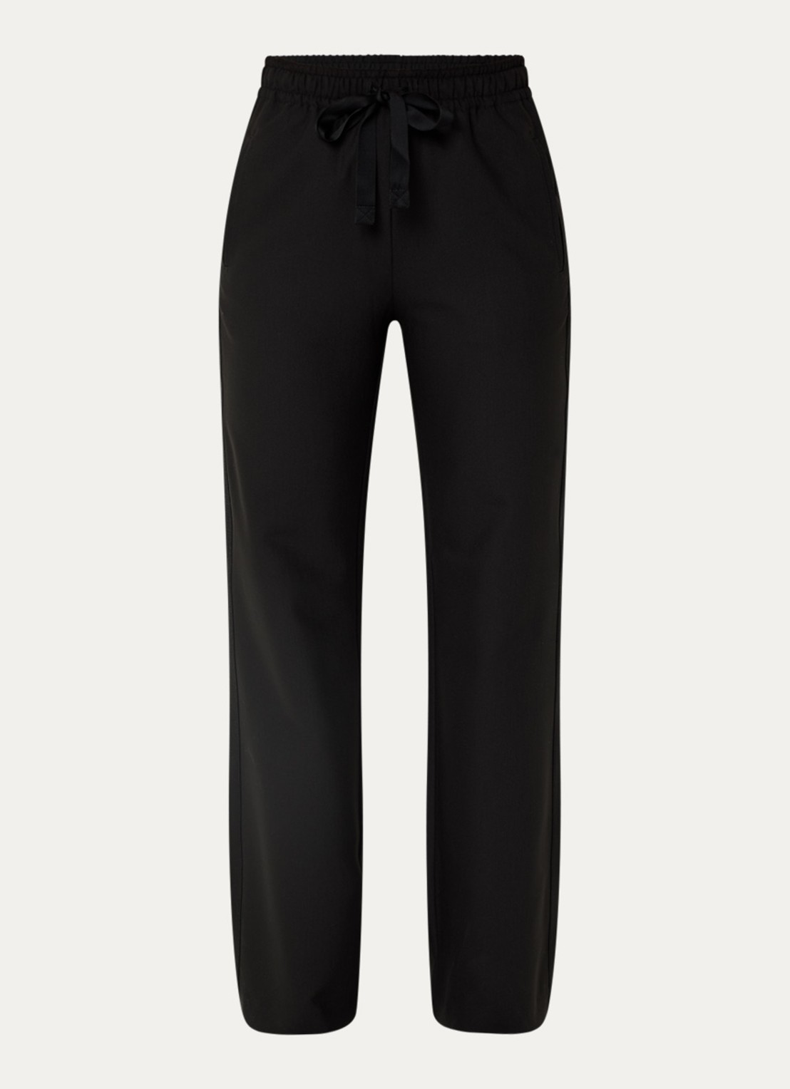Zadig&Voltaire Poma high waist loose fit joggingbroek met steekzakken - voorkant 3 zwart