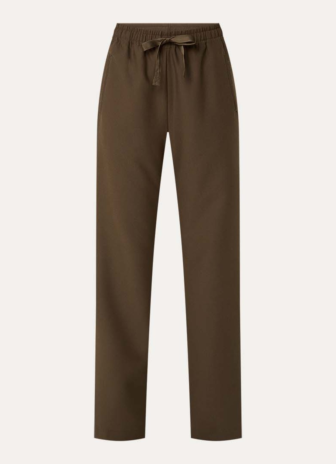 Zadig&Voltaire Poma high waist loose fit joggingbroek met steekzakken - voorkant 2 mosgroen