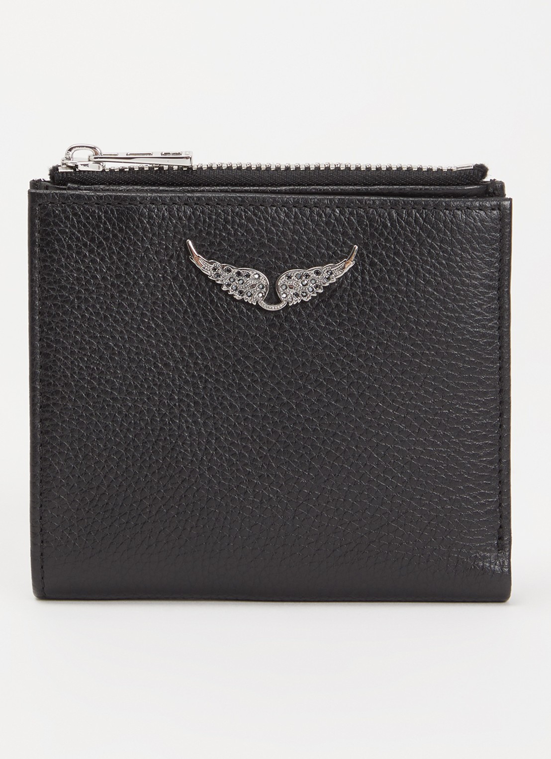 Zadig&Voltaire Portemonnee van leer - voorkant 2 zwart