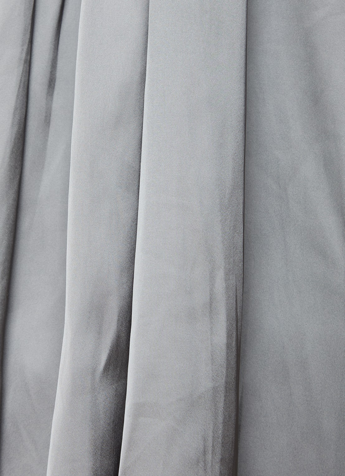 Zadig&Voltaire Randall midi jurk van satijn met asymmetrische zoom - detail 5 grijs