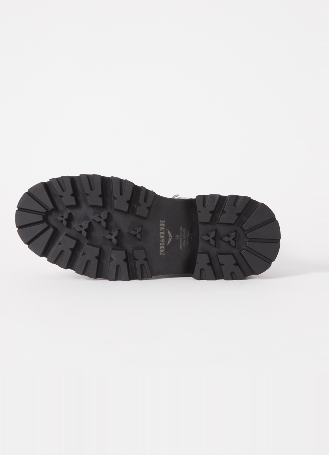 Zadig&Voltaire Ride veterboot van leer - detail 3 zwart