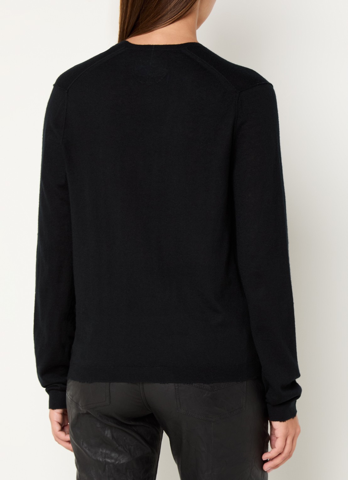 Zadig&Voltaire Rivy fijngebreide pullover van kasjmier - achterkant 4 zwart
