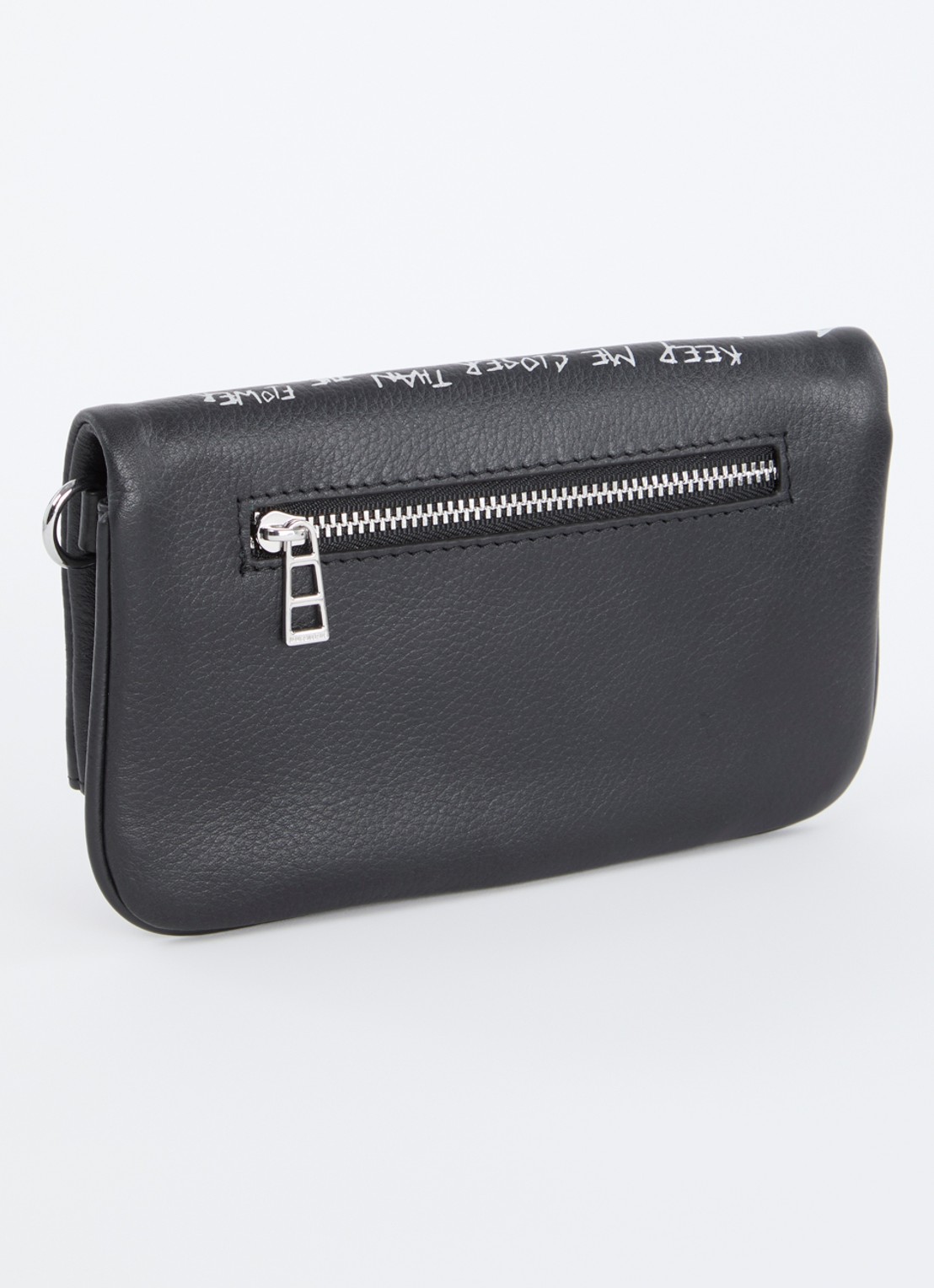 Zadig&Voltaire Rock clutch met afneembare schouderriem - achterkant 4 zwart