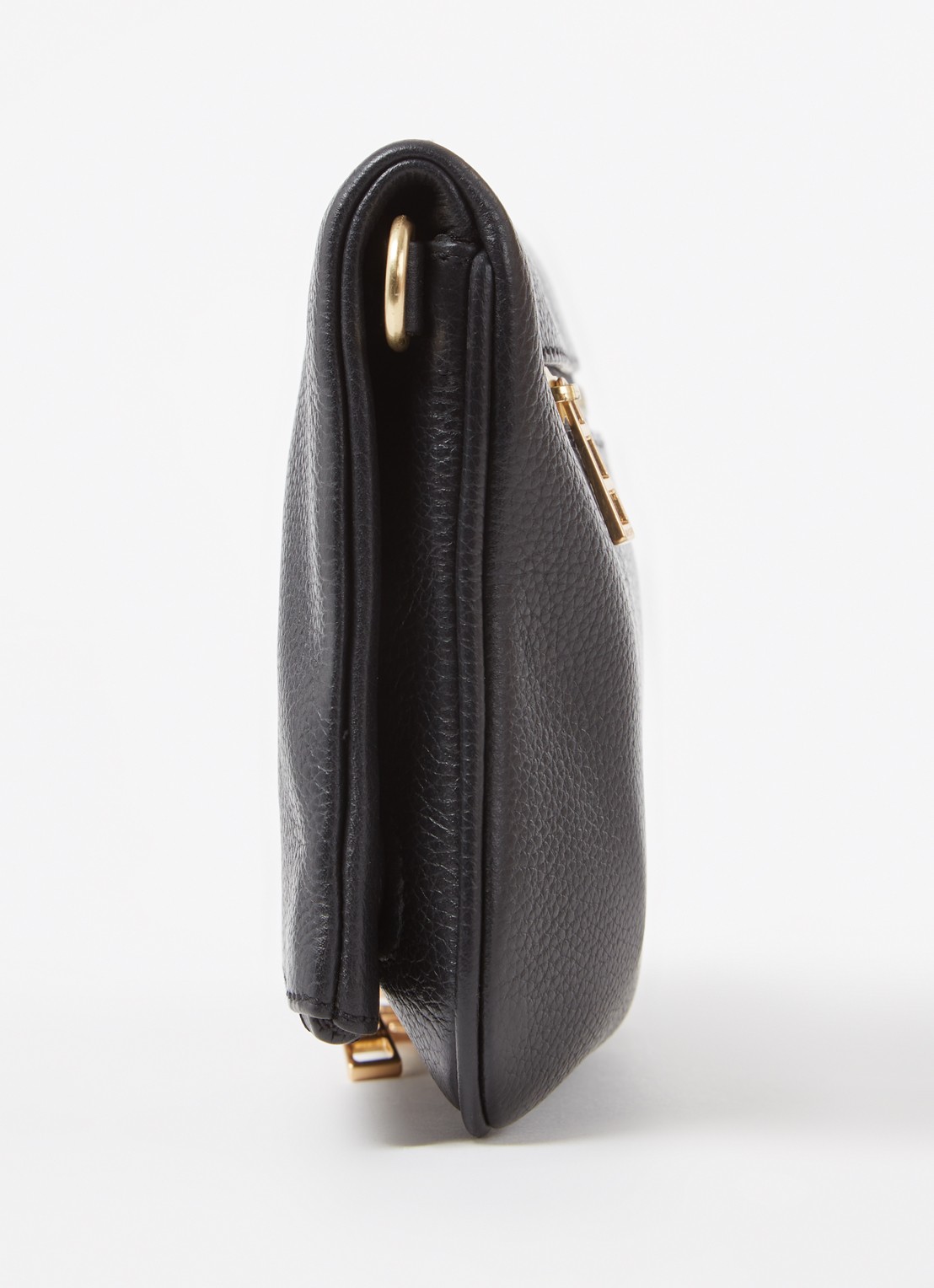 Zadig&Voltaire Rock Grained clutch van leer - detail 2 zwart