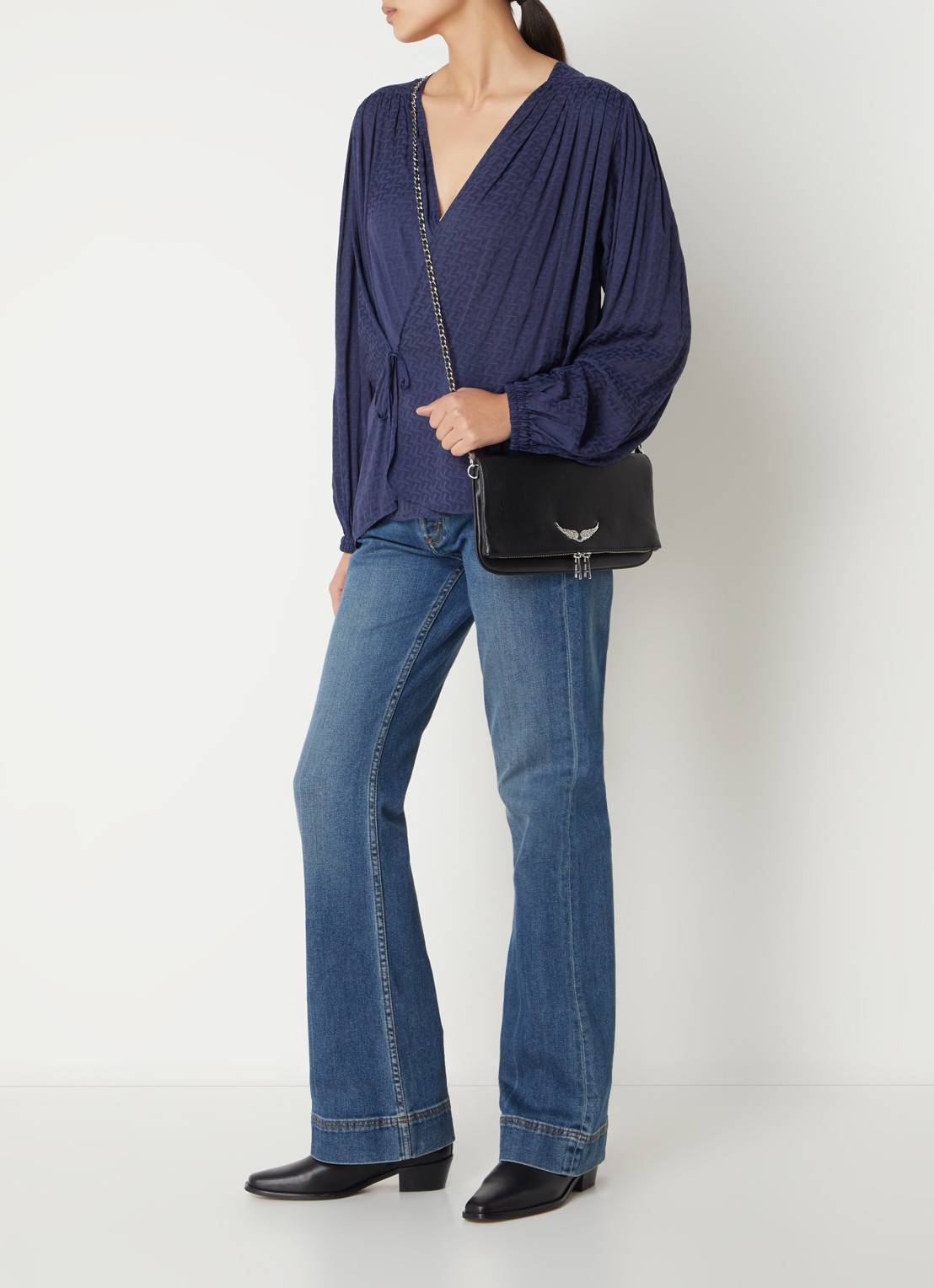Zadig&Voltaire ROCK GRAINED LE - voorkant 5 zwart
