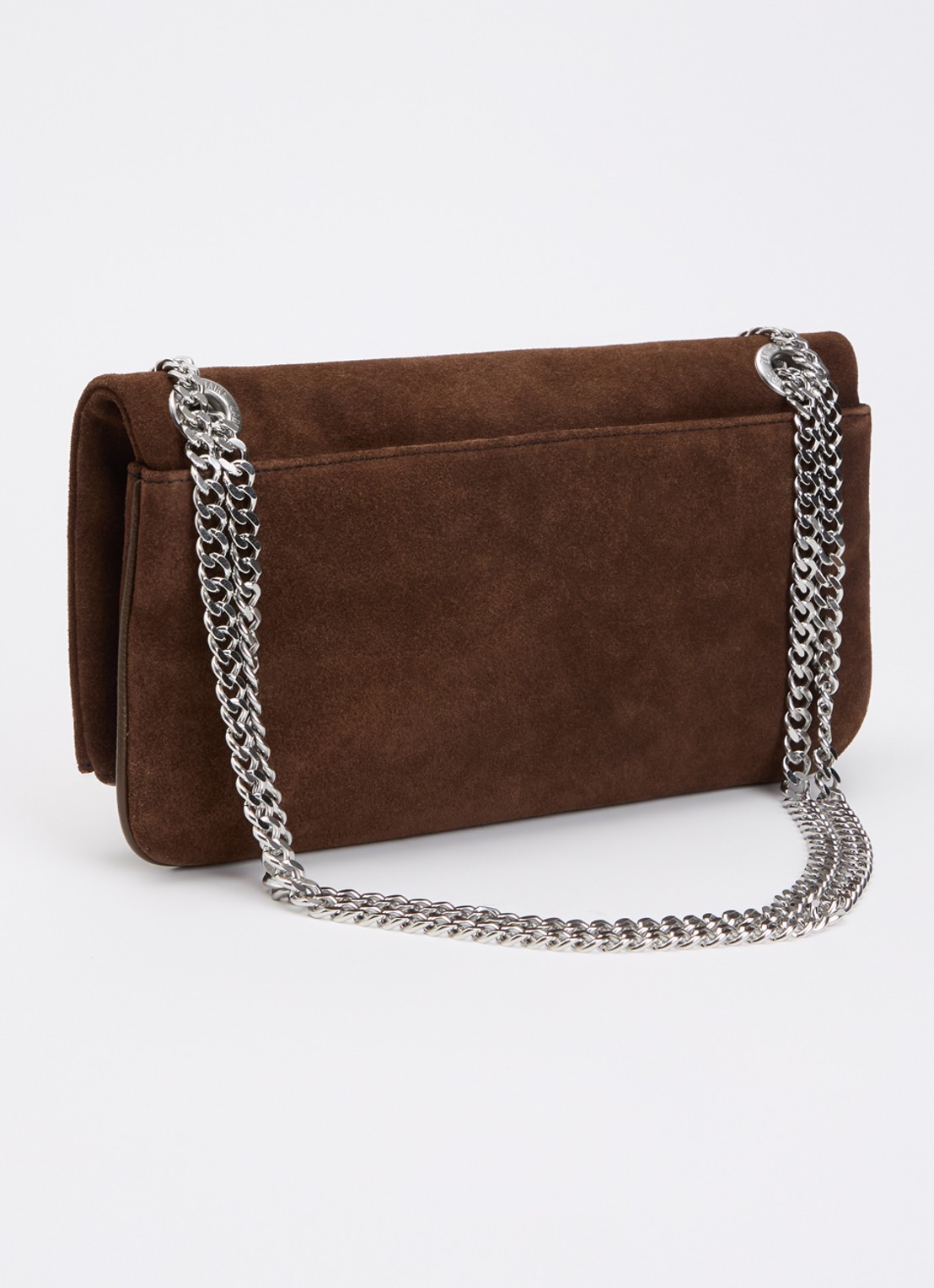 Zadig&Voltaire Rock II crossbodytas van suède - achterkant bruin