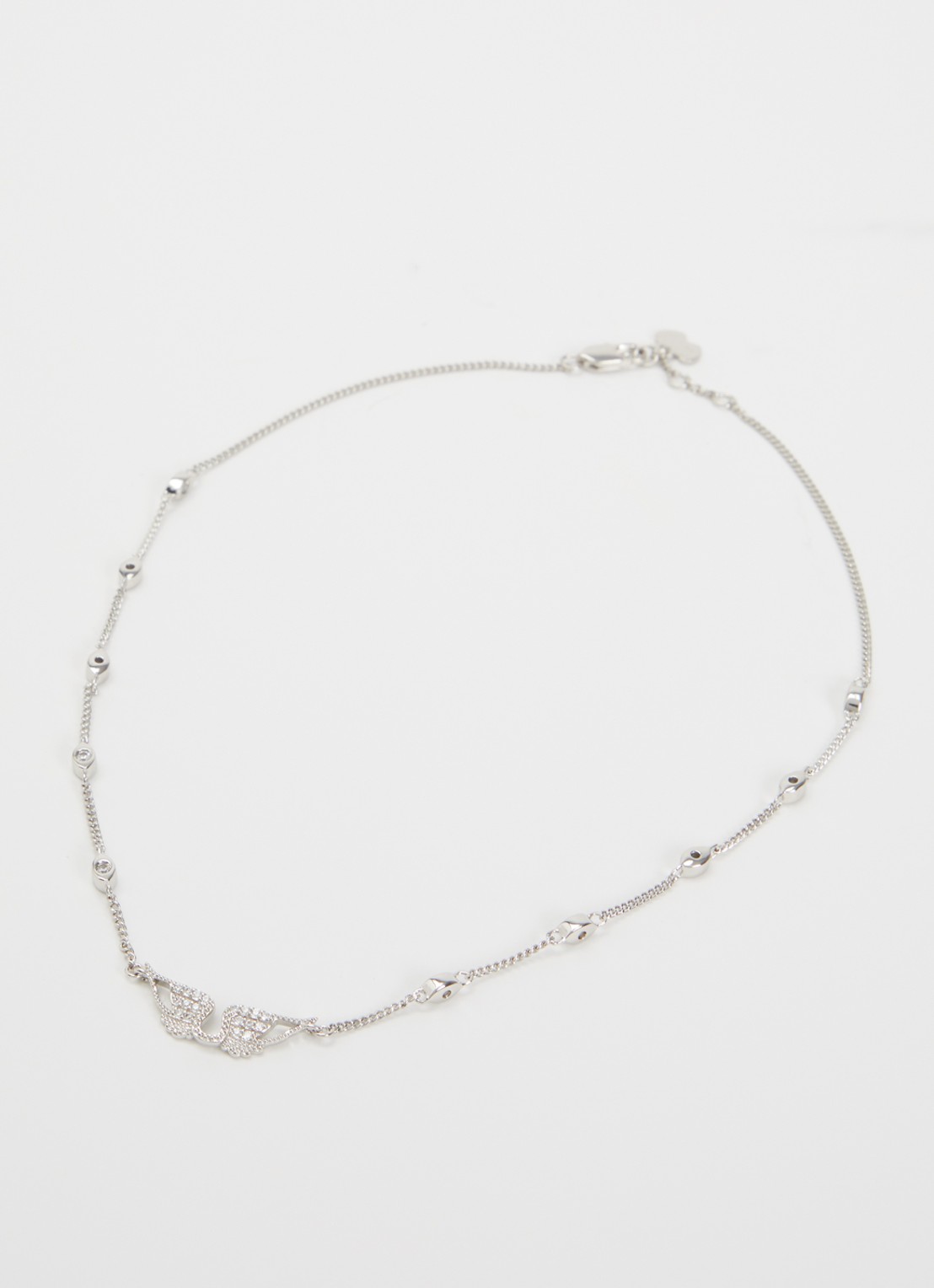 Zadig&Voltaire Rock ketting met kristal - detail 2 zilver