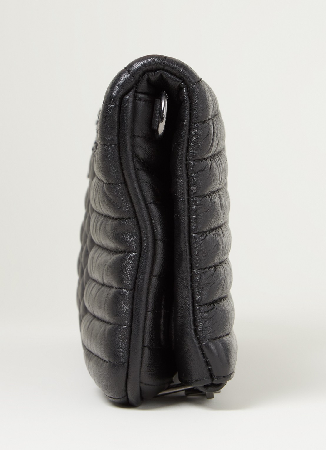 Zadig&Voltaire Rock Matelasse schoudertas van quilted lamsleer  - detail 2 zwart