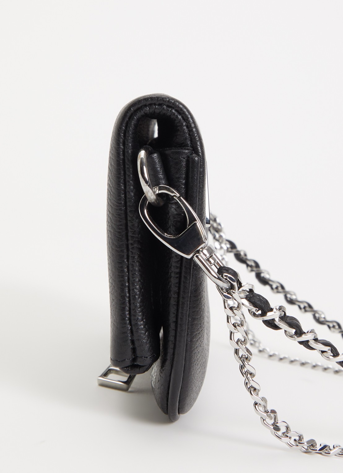 Zadig&Voltaire Rock Mini clutch van leer - detail 2 zwart