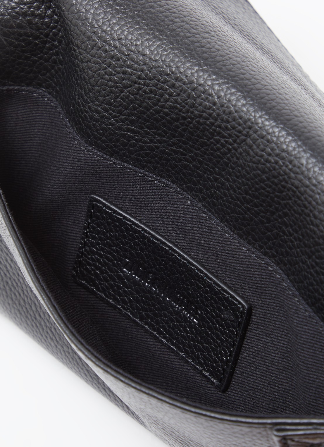 Zadig&Voltaire Rock Nano clutch van leer met afneembare schouderriem - detail 2 zwart