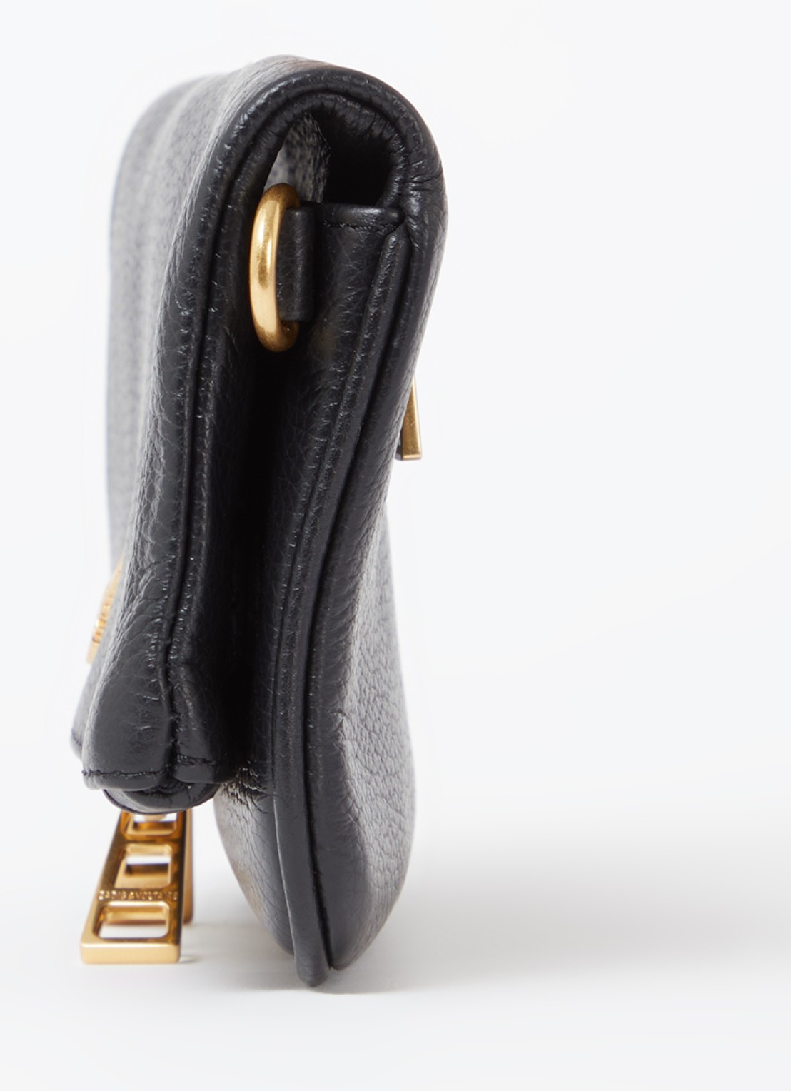 Zadig&Voltaire Rock Nano clutch van leer met afneembare schouderriem - detail 3 zwart