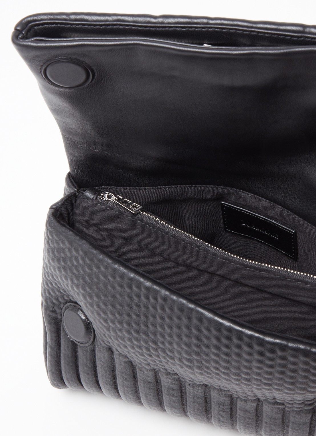 Zadig&Voltaire Rock schoudertas van schapenleer - detail 4 zwart