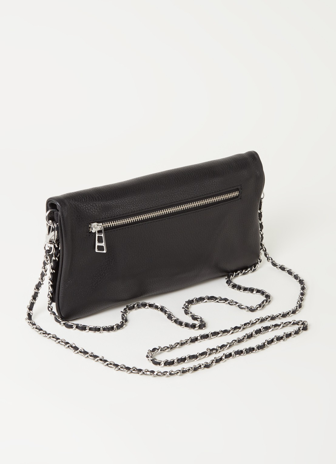 Zadig&Voltaire Rock Small clutch van leer - detail 2 zwart