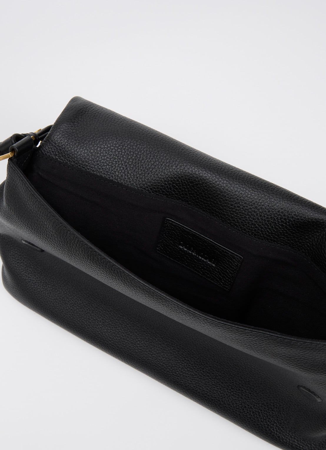 Zadig&Voltaire Rocky II schoudertas van leer met logo - detail 5 zwart