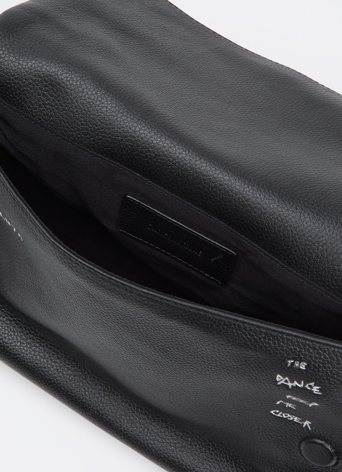 Zadig&Voltaire Rocky II schoudertas van leer met verstelbare schouderriem - detail 2 zwart