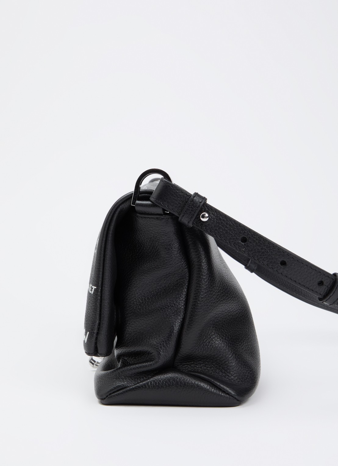 Zadig&Voltaire Rocky II schoudertas van leer met verstelbare schouderriem - detail 3 zwart