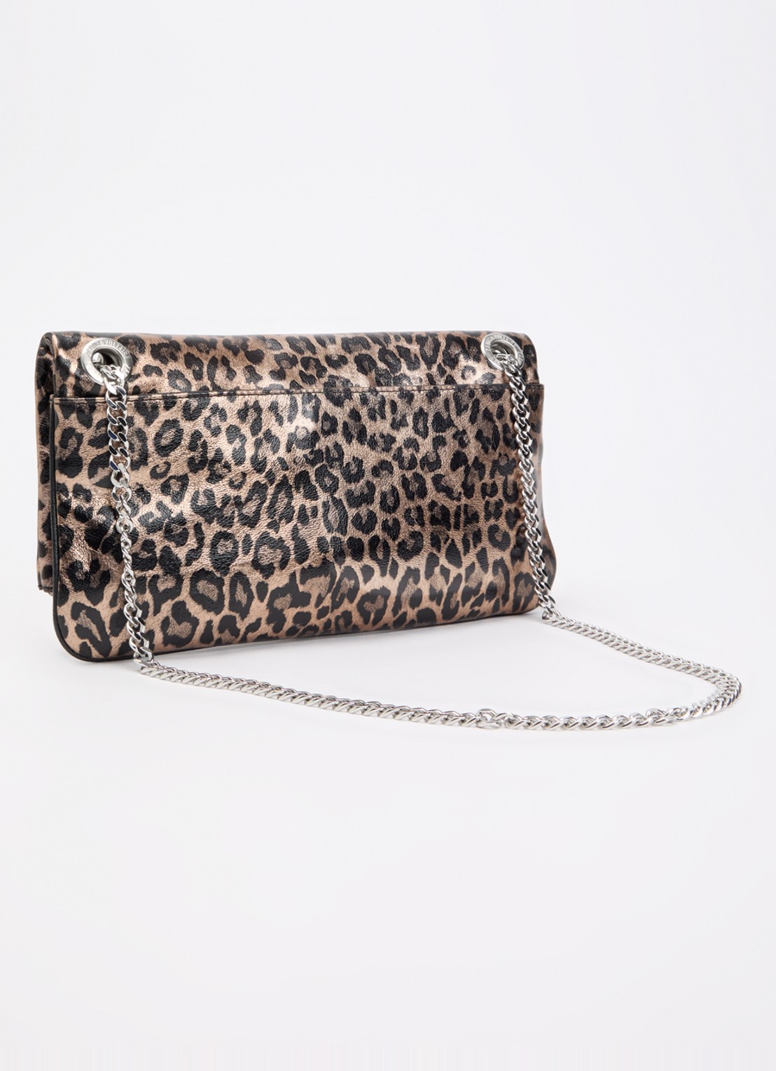 Zadig&Voltaire Rocky II schouderts met panterprint - achterkant 5 bruin