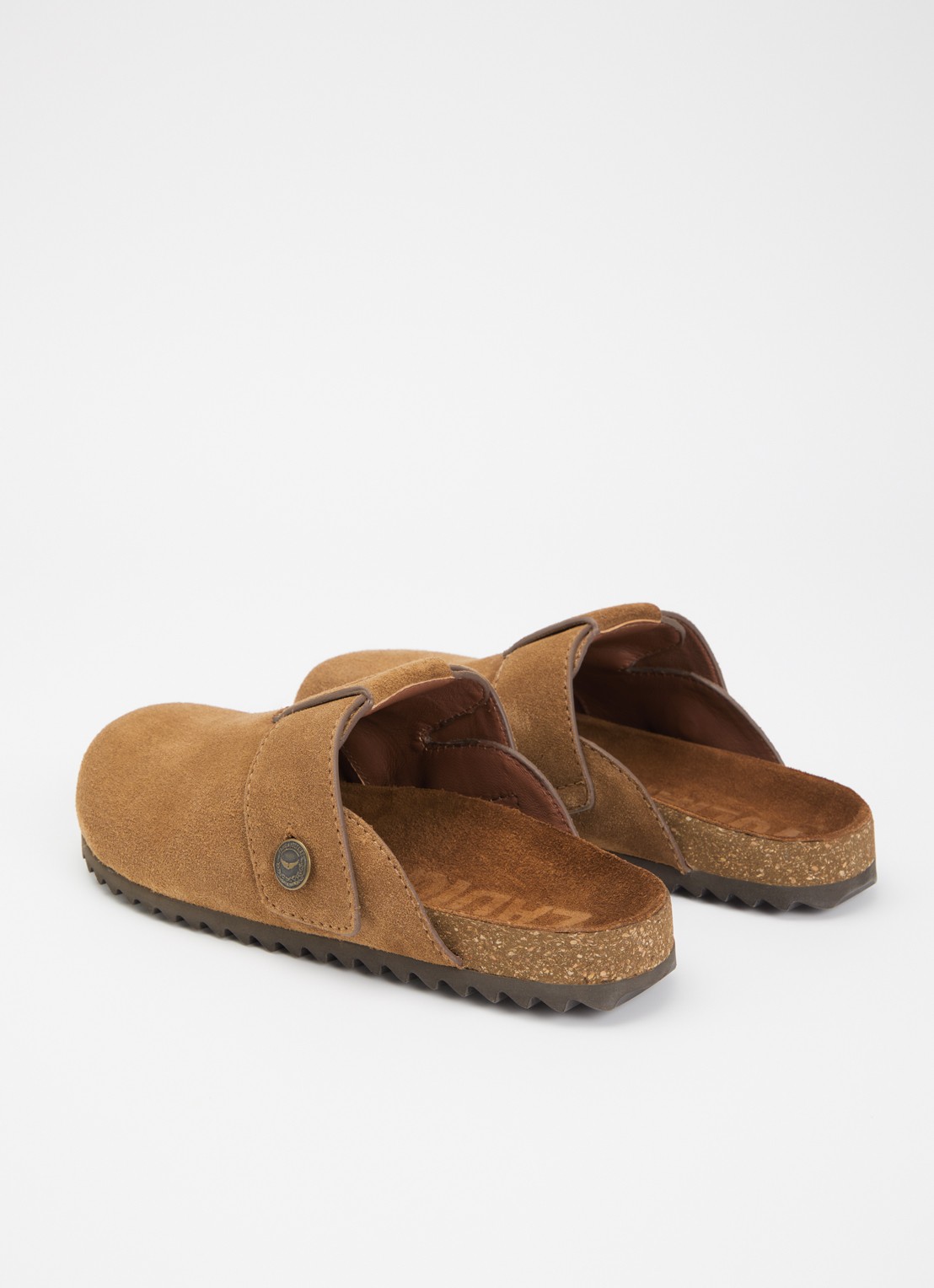 Zadig&Voltaire Santa Fe muiltje van suède - achterkant 2 cognac