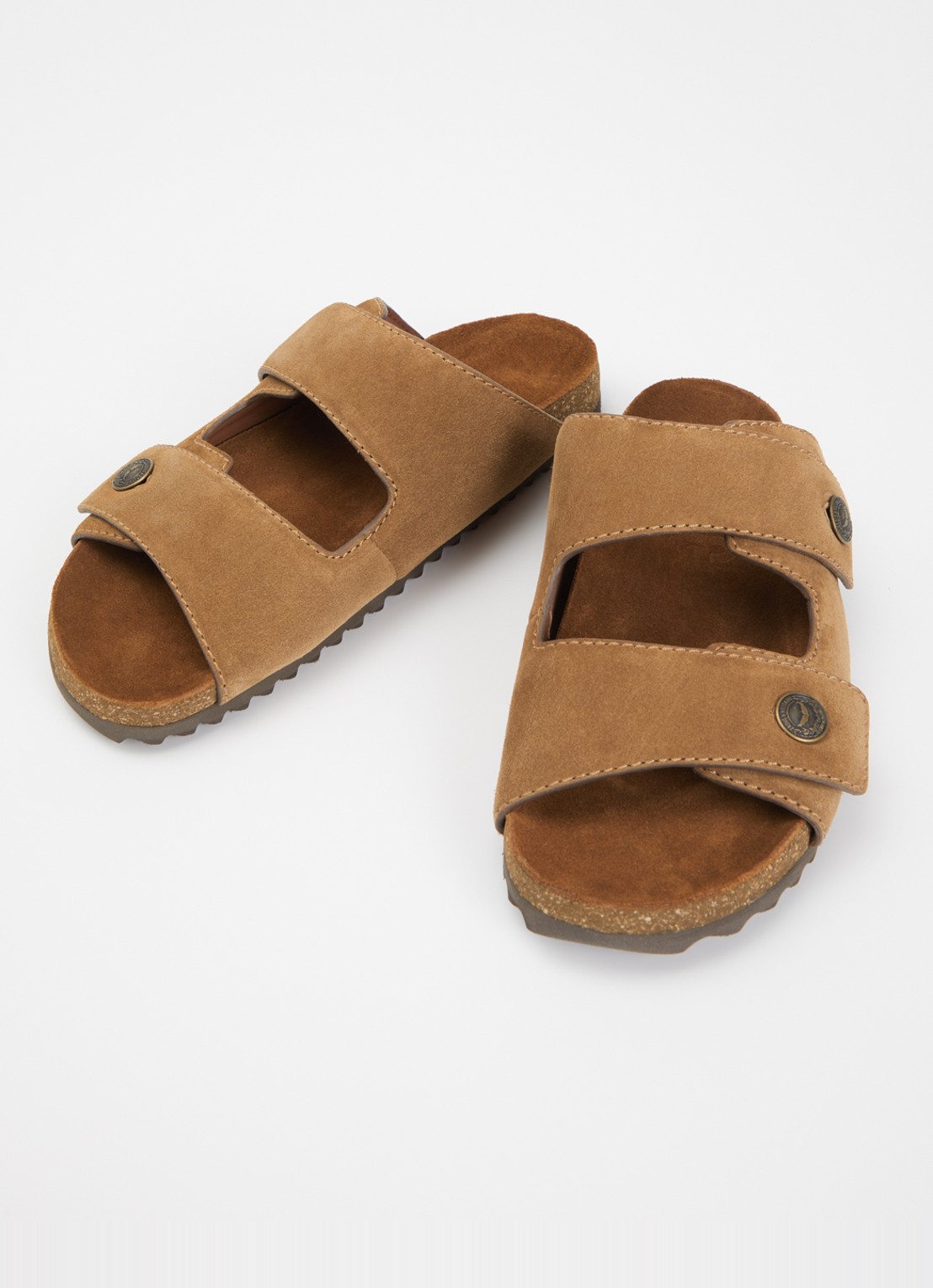 Zadig&Voltaire Santa Fe sandaal van suède - detail cognac