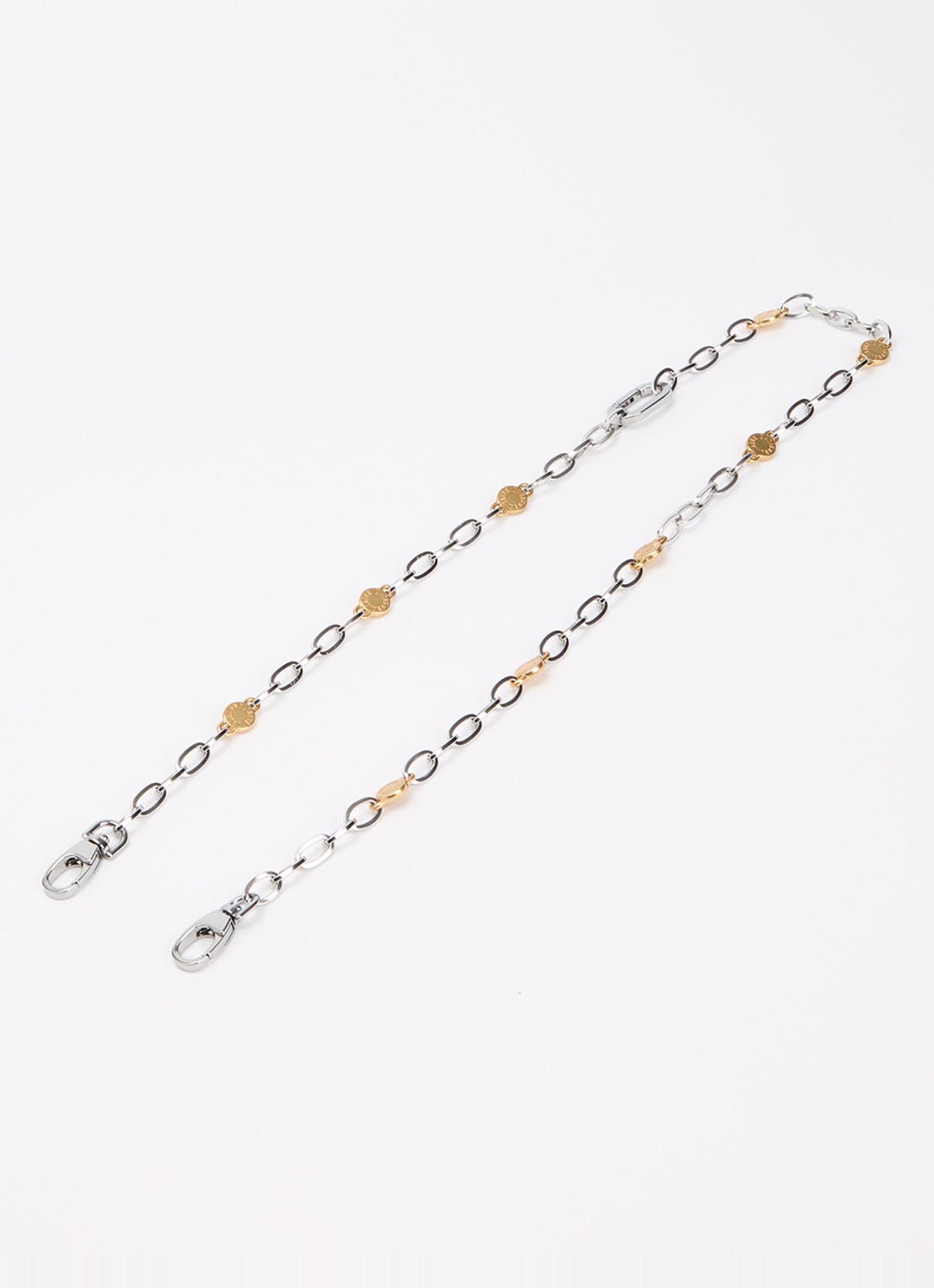 Zadig&Voltaire Schouderriem van staal  - voorkant zilver